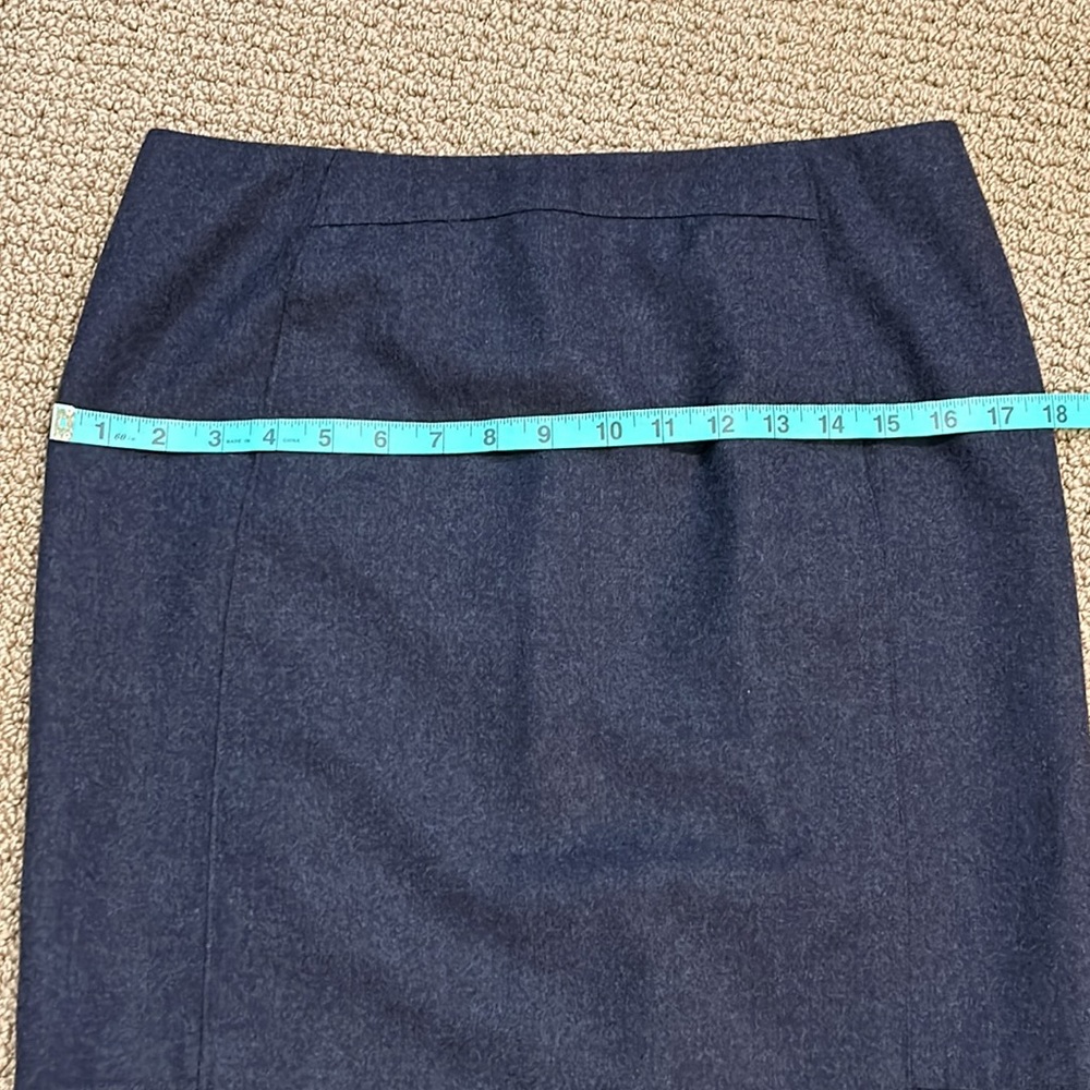 Chado Ralph Rucci Gray Cashmere Pencil Skirt size 10 Office Neutral - Picture 14 of 16